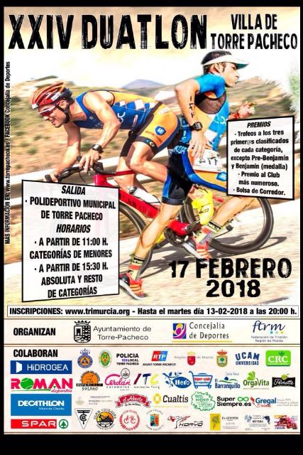 El Duatlón Villa de Torre-Pacheco se celebra el próximo sábado 17 de febrero - 3, Foto 3
