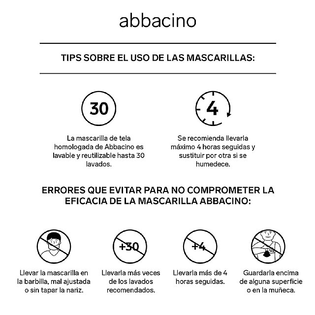 Campaña “Mascarillas homologadas y seguras”. Los tips de Abbacino - 1, Foto 1