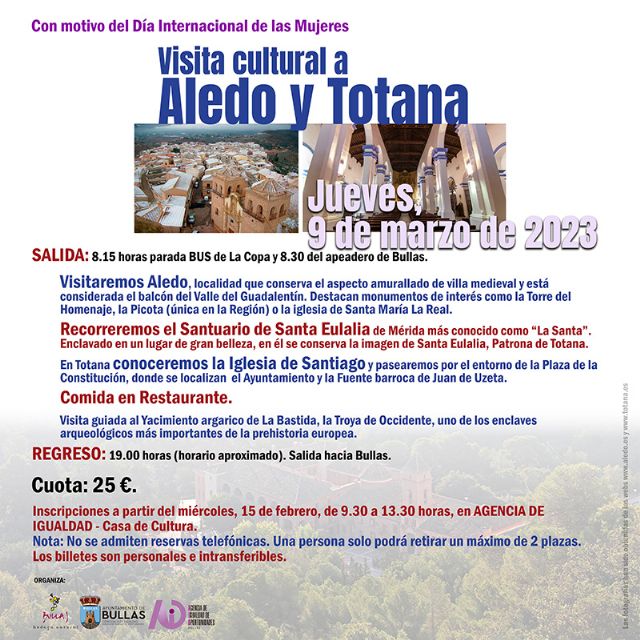 Viaje cultural a Aledo y Totana en conmemoración del Día Internacional de las Mujeres - 1, Foto 1
