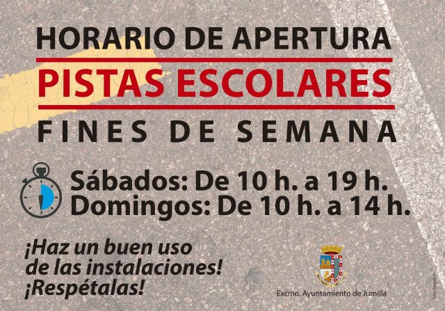 Las pistas deportivas de tres colegios estarán abiertas durante los fines de semana a partir de este sábado - 1, Foto 1