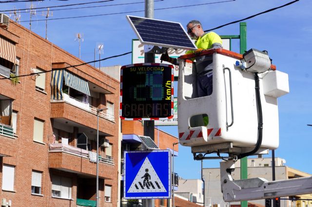 Santomera instala sus primeros radares pedagógicos para mejorar la seguridad vial - 1, Foto 1