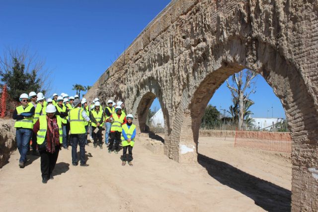 La expectación está creada con las excavaciones en el acueducto de la Noria de Alcantarilla. Este fin de semana 250 personas seguirán las seis nuevas visitas guiadas - 1, Foto 1