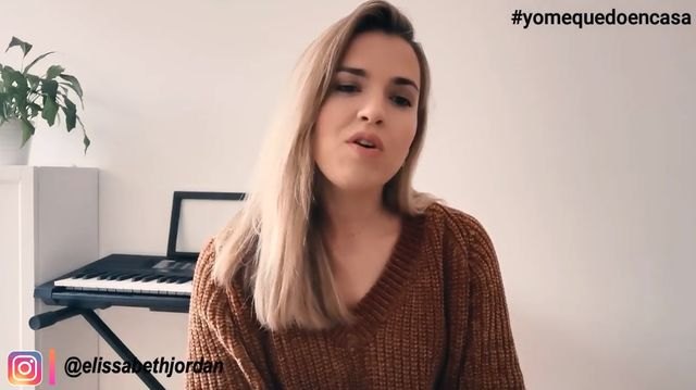 Elissabeth Jordán pide a través de la música quedarse en casa por la crisis sanitaria del coronavirus, Foto 1