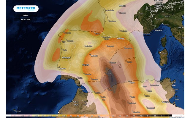 La calima convierte hoy a España en el país más contaminado del mundo, Foto 2