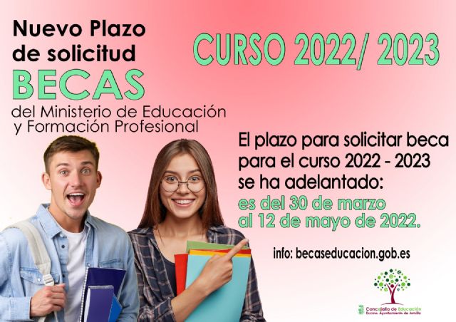 La Concejalía de Educación informa del adelanto de fechas para solicitar las becas del Ministerio para el curso 2022/23 - 1, Foto 1