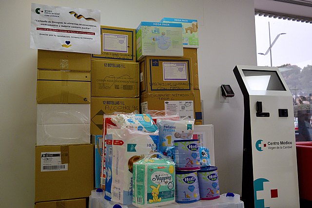 Virgen de la Caridad pone a disposición de la comunidad ucraniana sus más de 40 centros en la Región para la recogida de material humanitario - 1, Foto 1