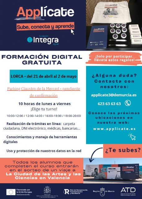 Regresa a Lorca la formación itinerante gratuita 'Applícate: Sube, conecta y aprende' - 1, Foto 1