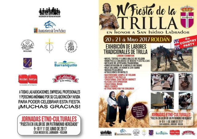 La Fiesta de la Trilla en su 4ª edición se celebrará en Roldán el sábado 20 y domingo 21 de mayo - 3, Foto 3
