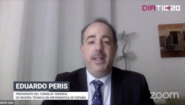 Eduardo Peris Presidente de Consejo General de Colegios Oficiales de Ingeniería Técnica en Informática interviene en el Día TIC - 1, Foto 1