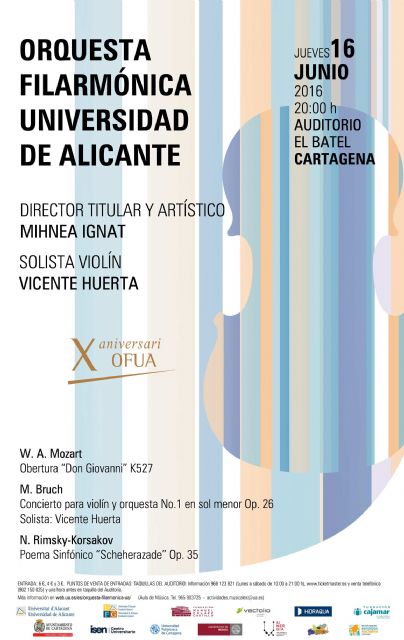 La Orquesta Filarmónica de la UA actúa el jueves en el Ciclo de Orquestas y Coros Universitarios de Cartagena - 5, Foto 5