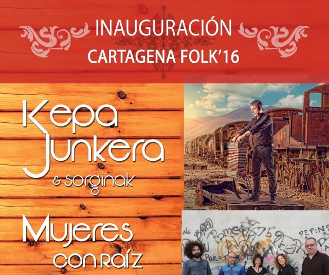 Kepa Junkera y Mujeres de Raíz abrirán el jueves la programación del festival Cartagena Folk - 1, Foto 1