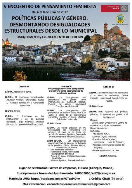 Abierto el plazo de inscripción para asistir al V Encuentro de Pensamiento Feminista - 1, Foto 1