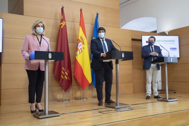 Gobierno regional, Fundación CEOE y Croem sellan un acuerdo para seguir colaborando para mitigar los efectos de la pandemia - 2, Foto 2