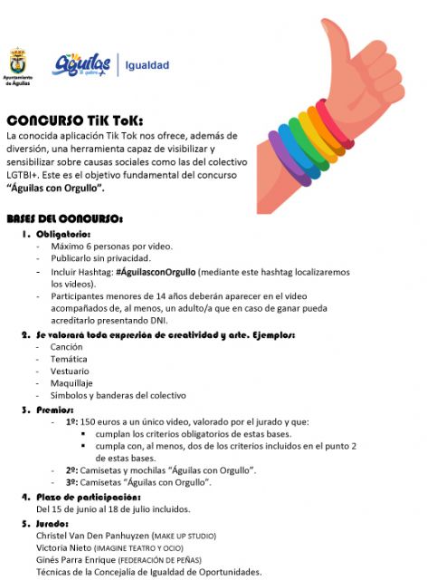 La concejalía de Igualdad lanza el concurso de Tik Tok Águilas con orgullo - 2, Foto 2