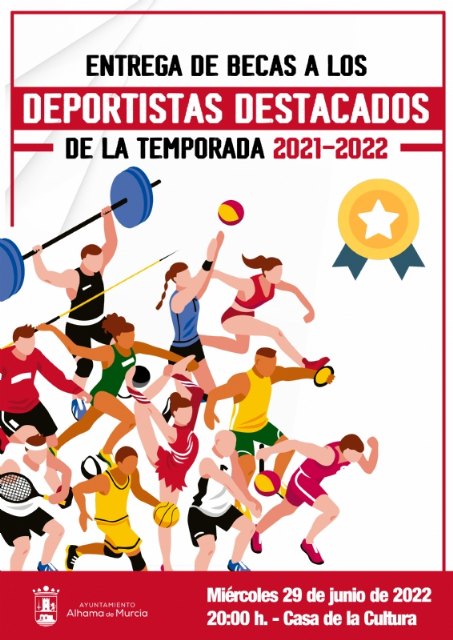 El Ayuntamiento beca con 4.000 euros a 24 deportistas destacados de Alhama el próximo 29 de junio - 1, Foto 1