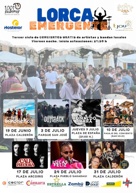 Lorca Emergente regresa con conciertos gratuitos de bandas locales en las plazas del casco urbano que llenarán de ambiente las noches de verano - 2, Foto 2