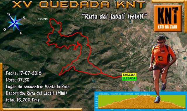 XV hangout of the Friends of the Mountain "Kasi N Trail": "Ruta del Jabali (Mini)", Foto 1