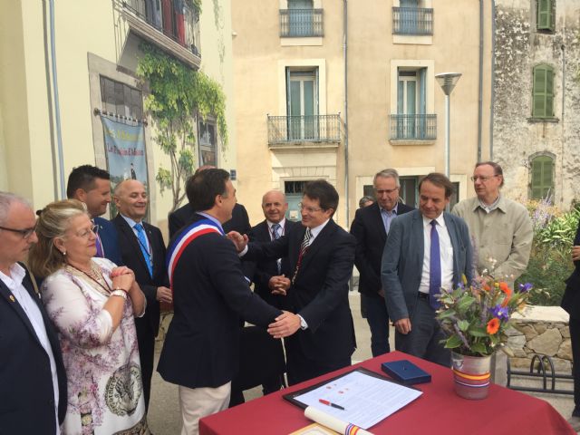 El Alcalde rubrica el hermanamiento oficial entre Lorca y la localidad francesa de Adissan - 4, Foto 4