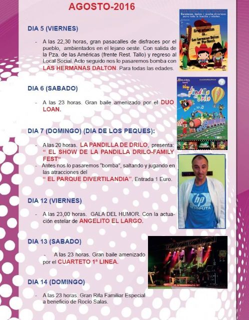 Los Urrutias lleva a su programa de fiestas un parchís viviente y espectáculos de humor - 1, Foto 1