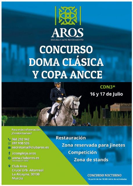 Arrancan el sábado en Aros las competiciones nacional y territorial de Doma Clásica - 1, Foto 1