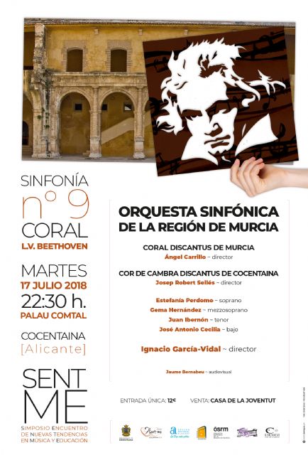La Sinfnica de la Regin y la Coral Discantus interpretan la Novena Sinfona de Beethoven en el Palau Comtal de Cocentaina, Foto 1