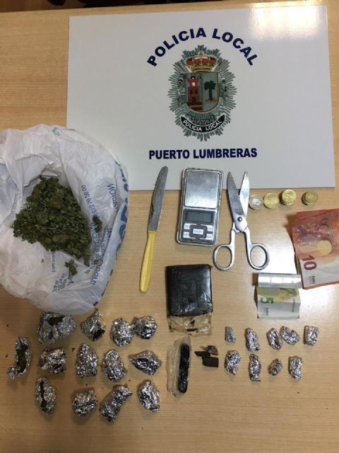 La Policía Local de Puerto Lumbreras desmantela un punto de venta de droga en la zona del Castillo - 1, Foto 1