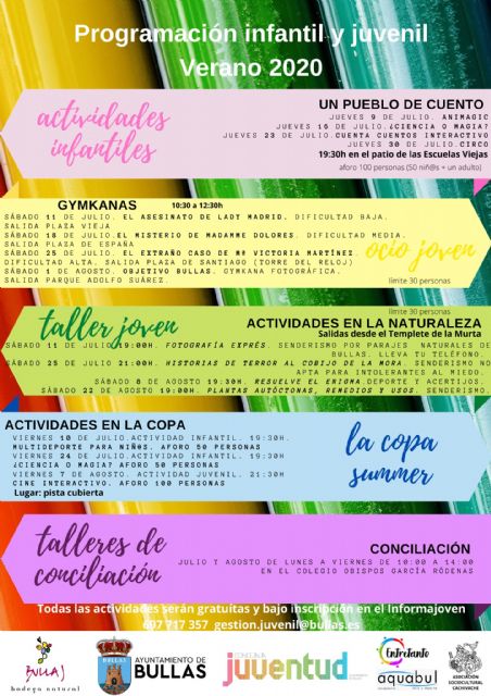 El Ayuntamiento publica la programación de actividades para este verano - 1, Foto 1