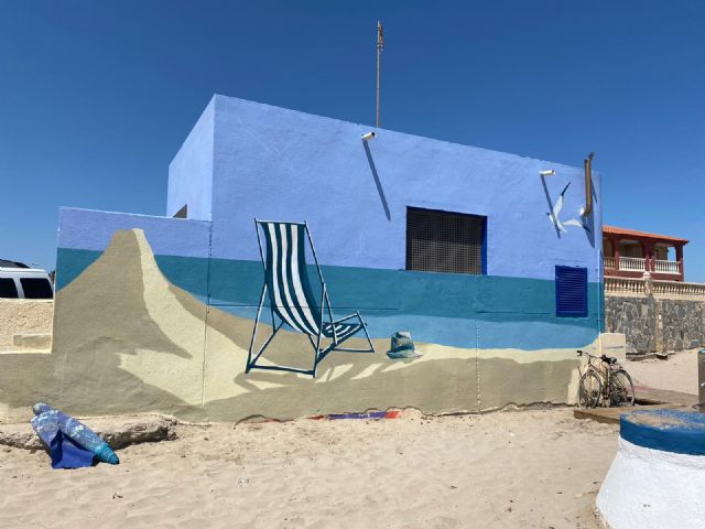 Hidrogea mejora el exterior de los bombeos de La Manga con pinturas paisajísticas que embellecen el entorno - 4, Foto 4