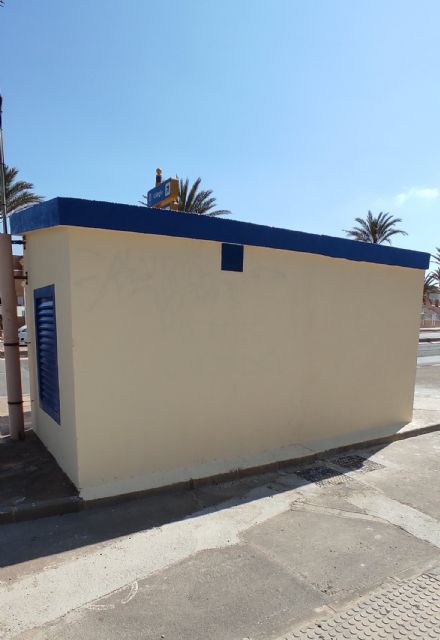 Hidrogea mejora el exterior de los bombeos de La Manga con pinturas paisajísticas que embellecen el entorno - 5, Foto 5