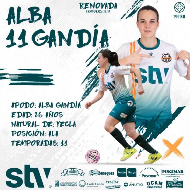 Alba Gandía seguirá poniendo su garra al servicio del STV - 1, Foto 1