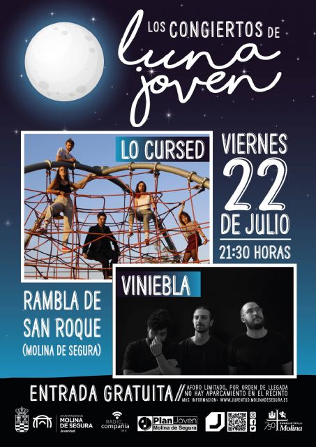 El grupo Lo Cursed sustituye a Adaora el viernes 22 de julio en Los Conciertos de Luna Joven 2022, organizados por la Concejalía de Juventud de Molina de Segura - 1, Foto 1