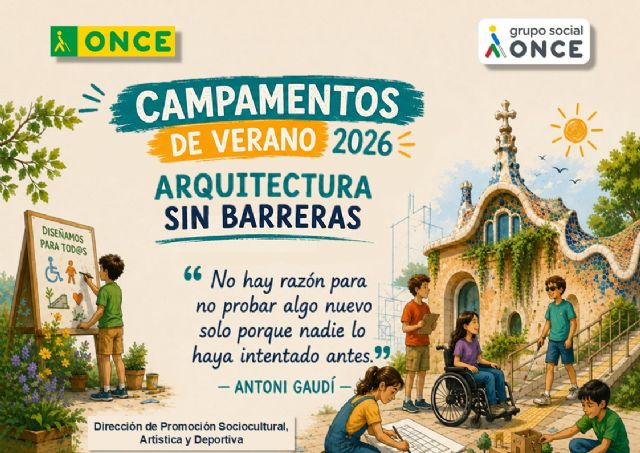 50 estudiantes con y sin discapacidad de Murcia y Castilla-La Mancha descubren la arquitectura sin barreras en el campamento de la ONCE en Lorca - 3, Foto 3