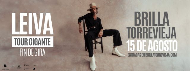 Leiva ofrece en Brilla Torrevieja su único concierto de 2026 en la Comunitat Valenciana y la Región de Murcia - 4, Foto 4