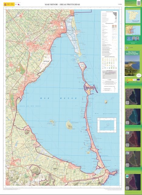 Medio Ambiente elabora un mapa topogrfico en el que se destacan los espacios protegidos del Mar Menor, Foto 1