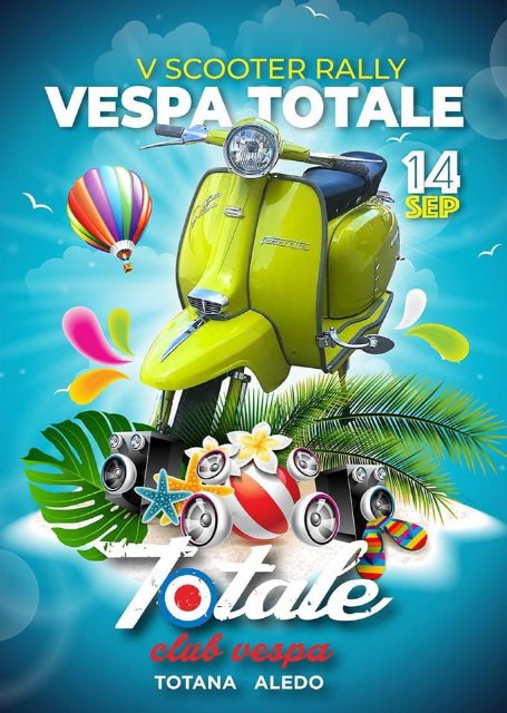 The V scooter rally Club Vespa Totale will take place on September 14, Foto 1