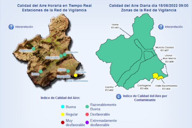 Desactivados los niveles de actuación por partículas en suspensión tanto en La Aljorra como en la zona de Escombreras - 1, Foto 1