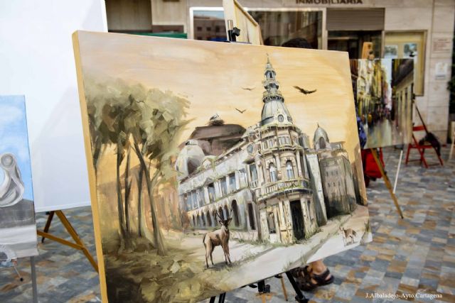 El Modernismo viaja a Fuente Ãlamo con la exposición de obras del Concurso de Pintura Ciudad de Cartagena - 1, Foto 1