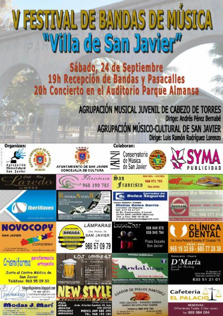 El V Festival de Bandas de Música Villa de San Javier tendrá como invitada a la Agrupación Musical Juvenil de Cabezo de Torres - 1, Foto 1