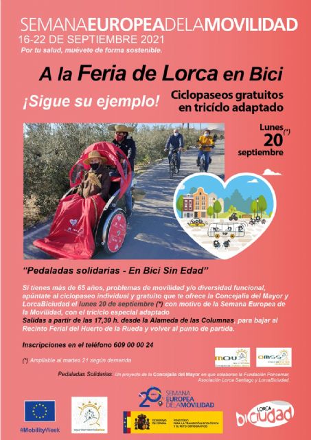 El Ayuntamiento de Lorca y Lorca Biciudad organizan varias actividades con motivo de la de la Semana Europea de Movilidad que se celebrará del 16 al 22 de septiembre - 2, Foto 2
