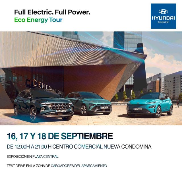 Hyundai Gásmovil presenta en Murcia la última tecnología en coches eléctricos a través del evento Eco Energy Tour - 1, Foto 1