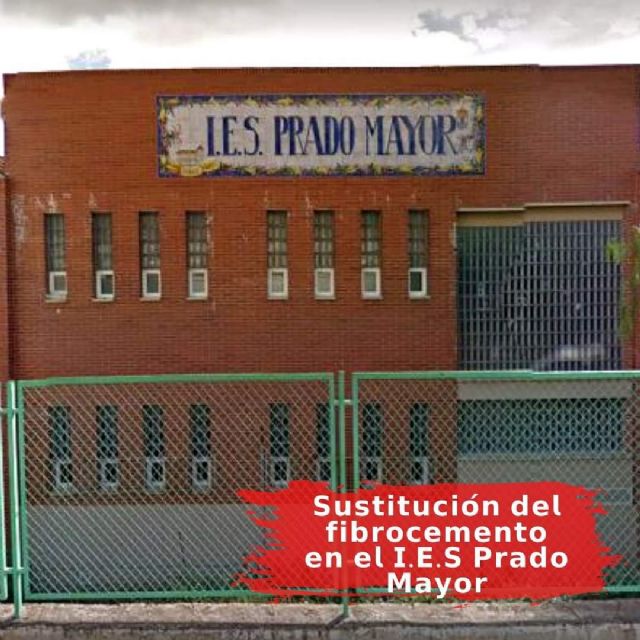 Tras la insistencia del Grupo Socialista la Consejería de Educación inicia las obras de retirada del amianto en el IES Prado Mayor - 1, Foto 1