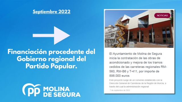El Gobierno regional del Partido Popular invierte casi 900.000 € para mejorar y acondicionar las travesías de Torrealta, El Llano de Molina y Campotéjar - 1, Foto 1
