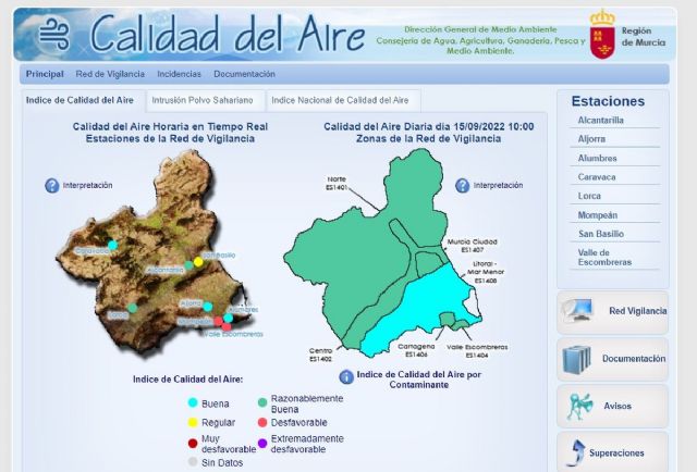 Desactivados los niveles preventivos en las estaciones de La Aljorra, Escombreras y Mompeán - 1, Foto 1