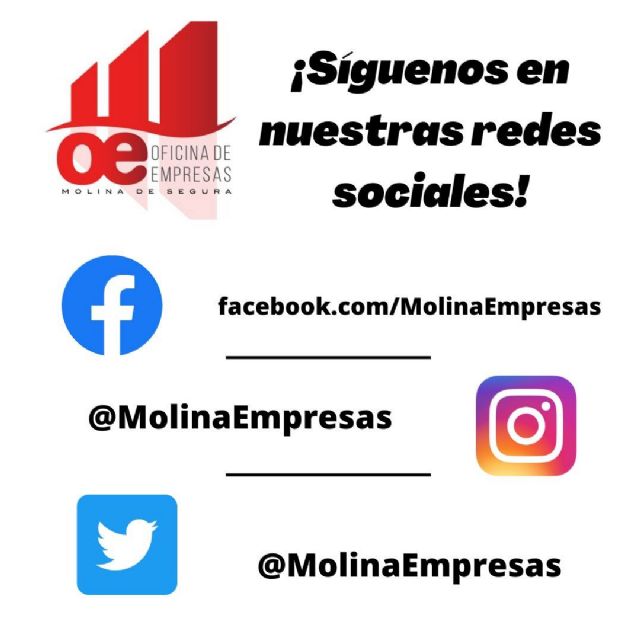 Se inicia la andadura de las cuentas en redes sociales de la Oficina Municipal de Empresas de Molina de Segura para el fomento de la actividad económica del municipio - 1, Foto 1