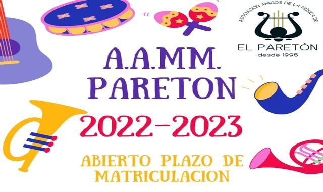 Abierto el plazo de matriculación en la Asociación Amigos de la Música de El Paretón para el curso 2022/2023 - 1, Foto 1