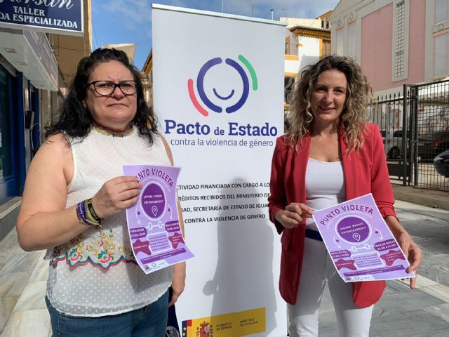 Ayuntamiento y FOMLorca instalan Puntos Violeta en la Feria prevenir y sensibilizar contra la violencia sexual - 1, Foto 1