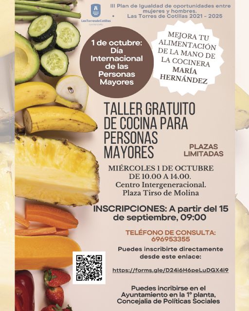 Un taller de cocina enseñará a las personas mayores a mejorar su alimentación - 1, Foto 1