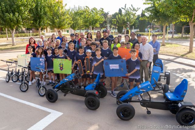 Cartagena inicia el curso escolar de educación vial con nuevos vehículos y artilugios que muestran los efectos de conducir con alcohol - 1, Foto 1