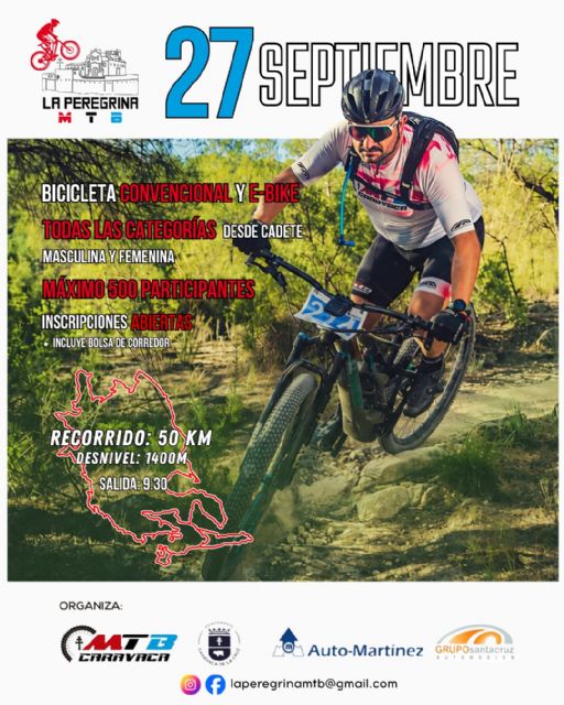 La Peregrina MTB estrena salida y meta en la explanada del Castillo de Caravaca - 2, Foto 2