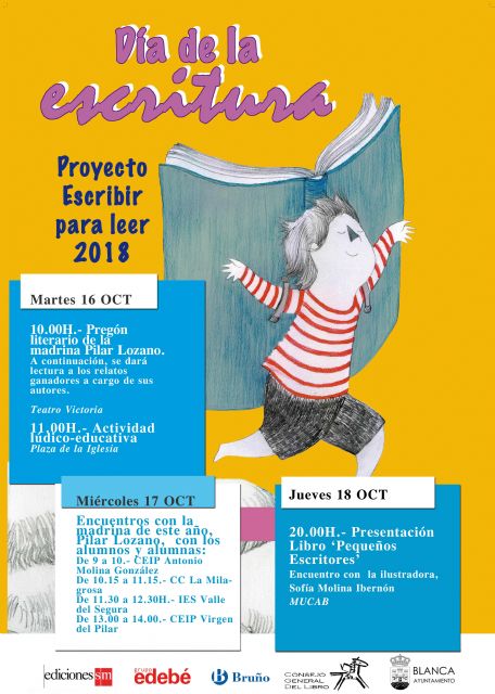 Blanca celebra el Día de la Escritura con Pilar Lozano como madrina del proyecto 'Escribir para leer' - 1, Foto 1